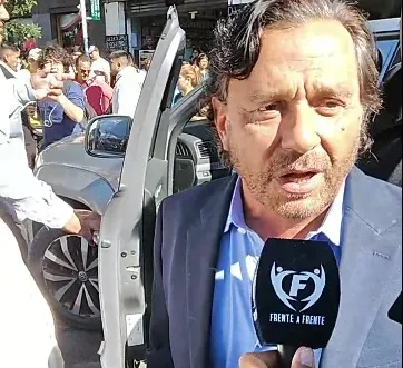 Gustavo Sáenz en el incendio del Mercado San Miguel