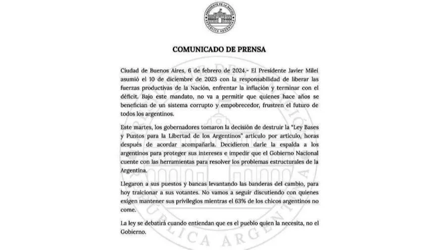 COMUNICADO