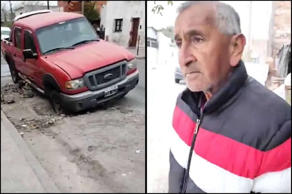 CAMIONETA POZO AGUAS DEL NORTE ROBO BATERIA SALTA FRENTE A FRENTE